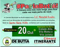 Bairros Cidade Alta, Vila Motta e Vila Julieta recebem o "#ParlaButiá!"